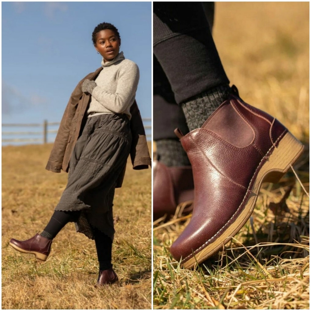 🌿Reserved for Taryn🌿Cordovan Dansko Becka Bootie Chelsea Boho Gypsy Cottage♡ - Picture 2 of 9